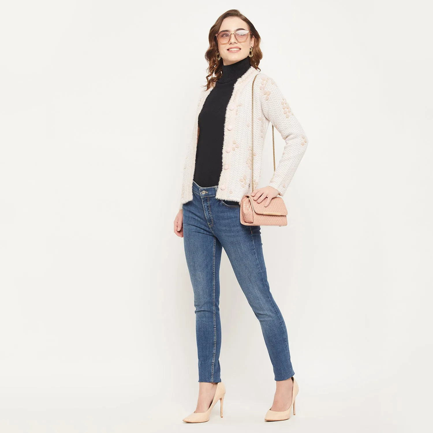 Duke Stardust Women Self Design Cardigan (SDS1041)