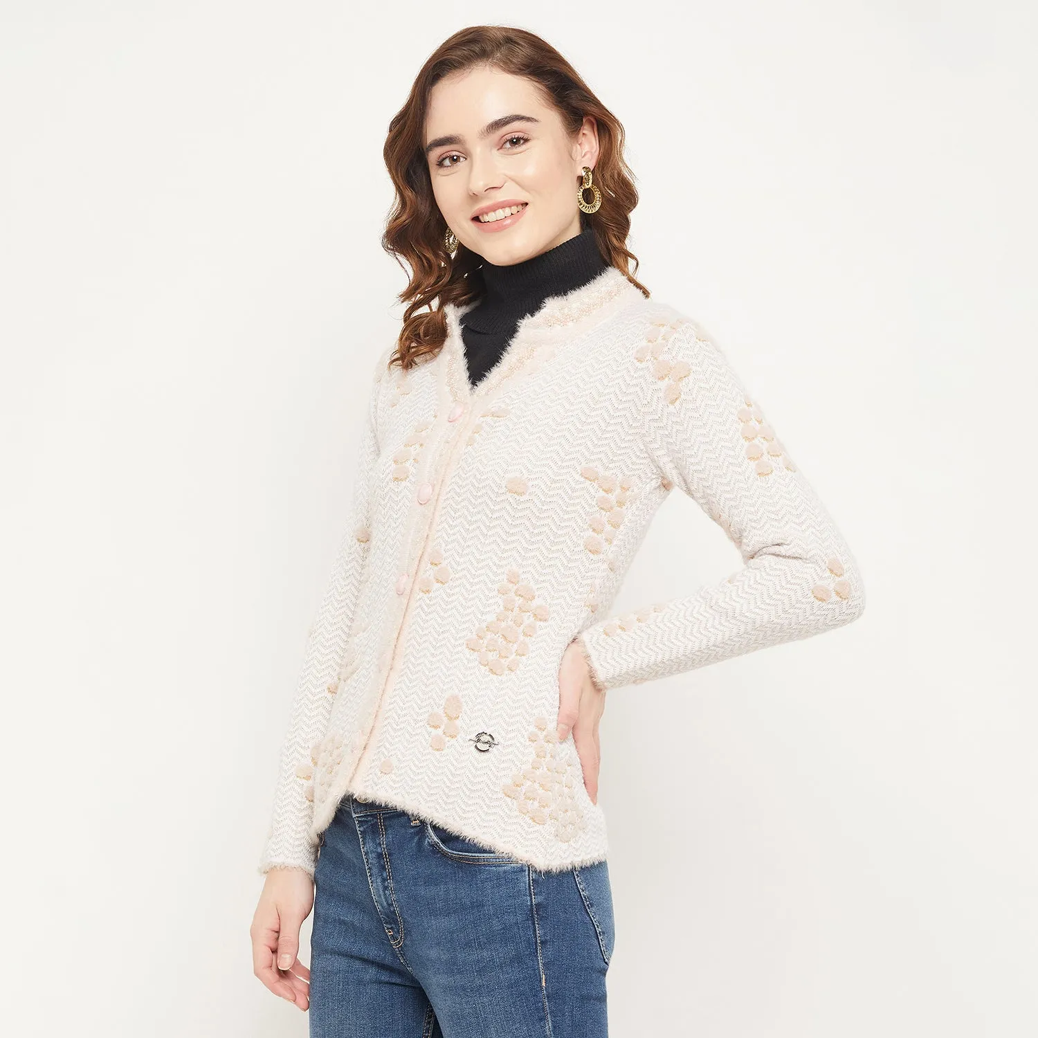Duke Stardust Women Self Design Cardigan (SDS1041)