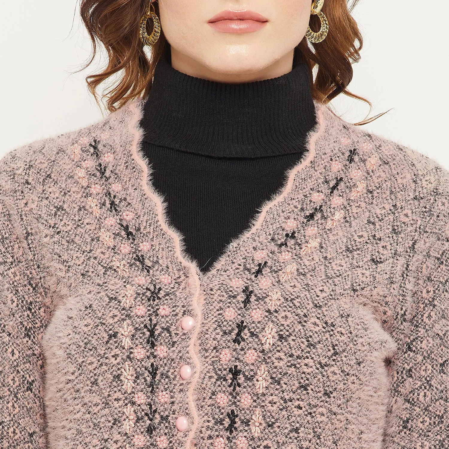 Duke Stardust Women Self Design Cardigan (SDS1064)