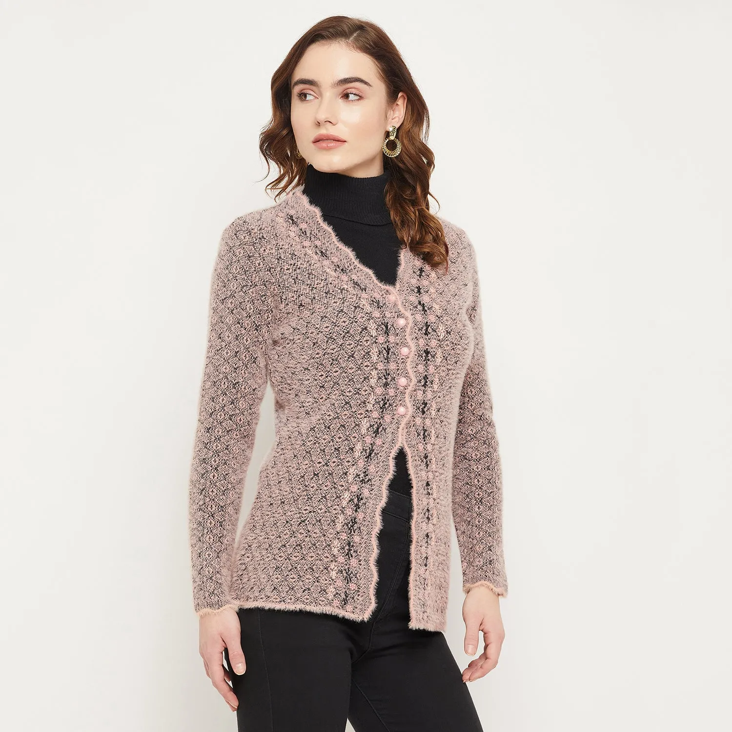 Duke Stardust Women Self Design Cardigan (SDS1064)