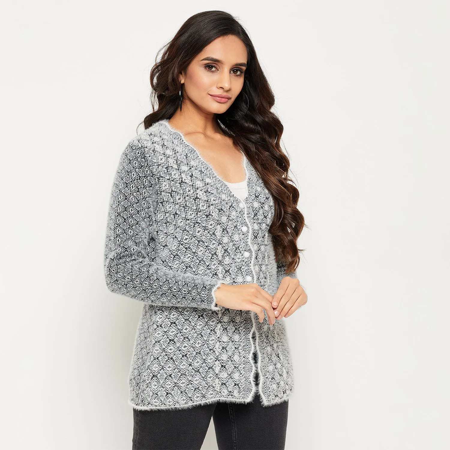 Duke Stardust Women Self Design Cardigan (SDS1064)