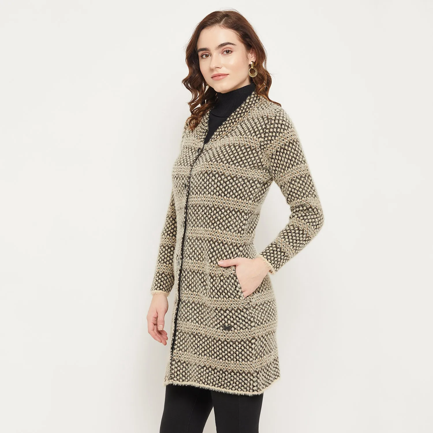 Duke Stardust Women Self Design Cardigan (SDS1095)