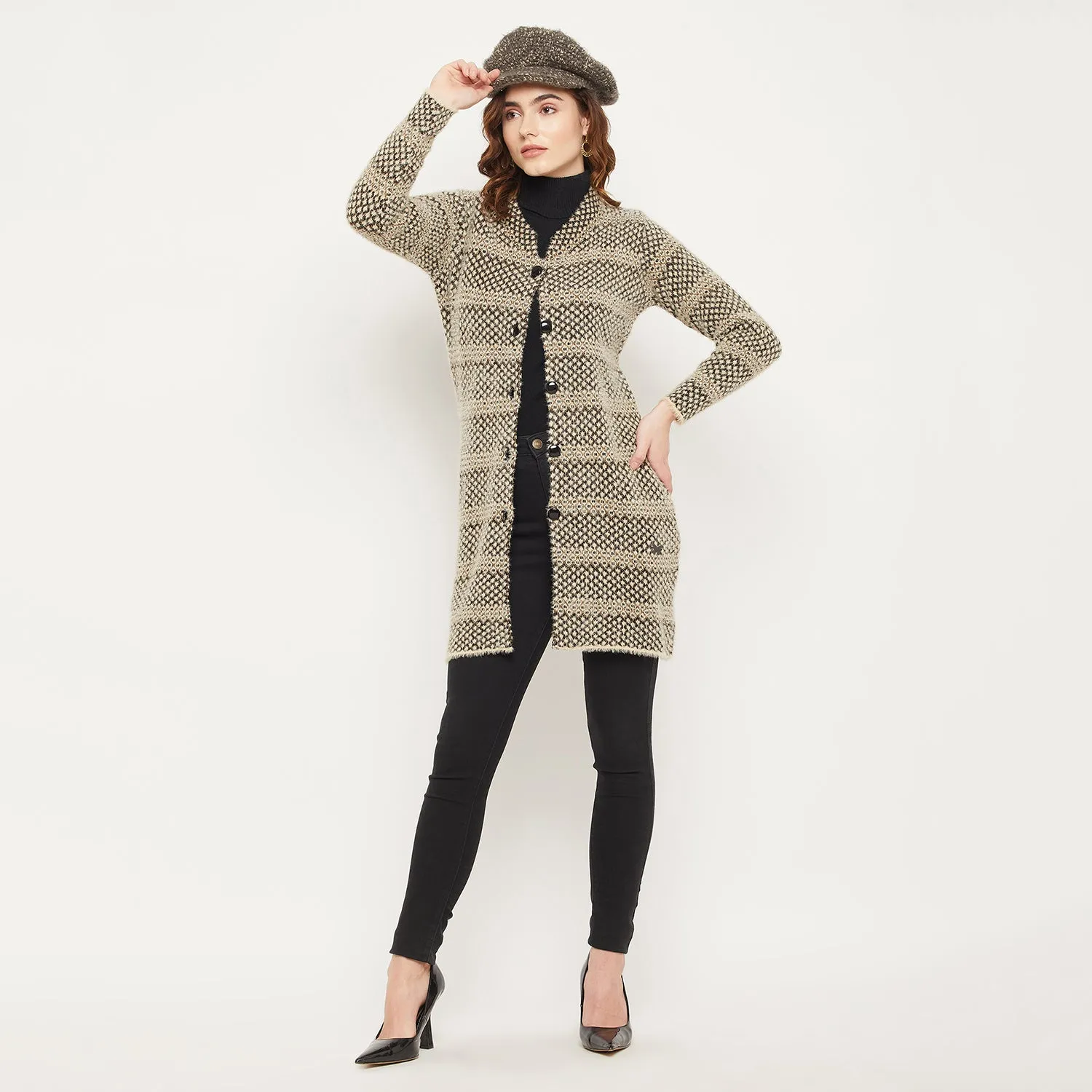 Duke Stardust Women Self Design Cardigan (SDS1095)