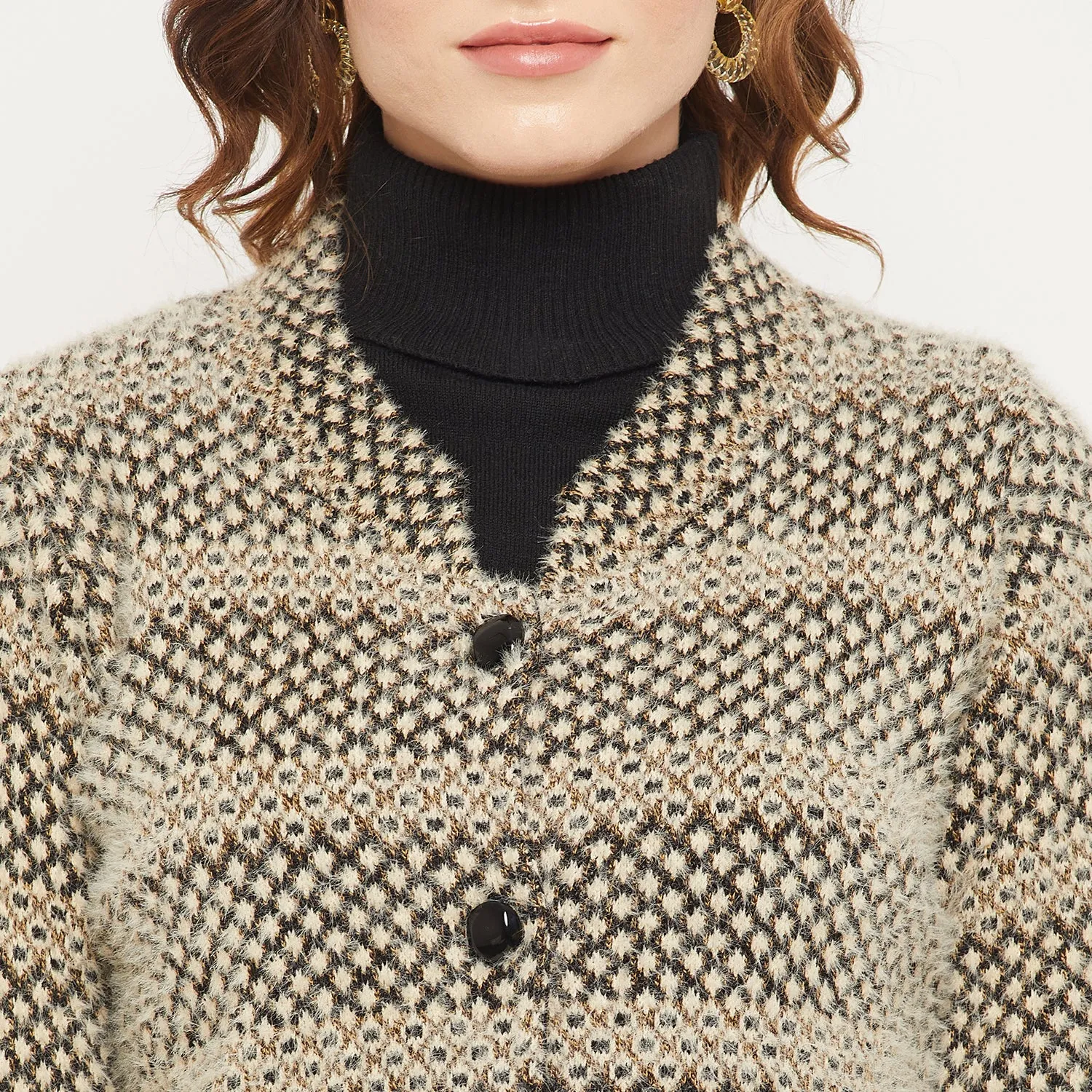 Duke Stardust Women Self Design Cardigan (SDS1095)