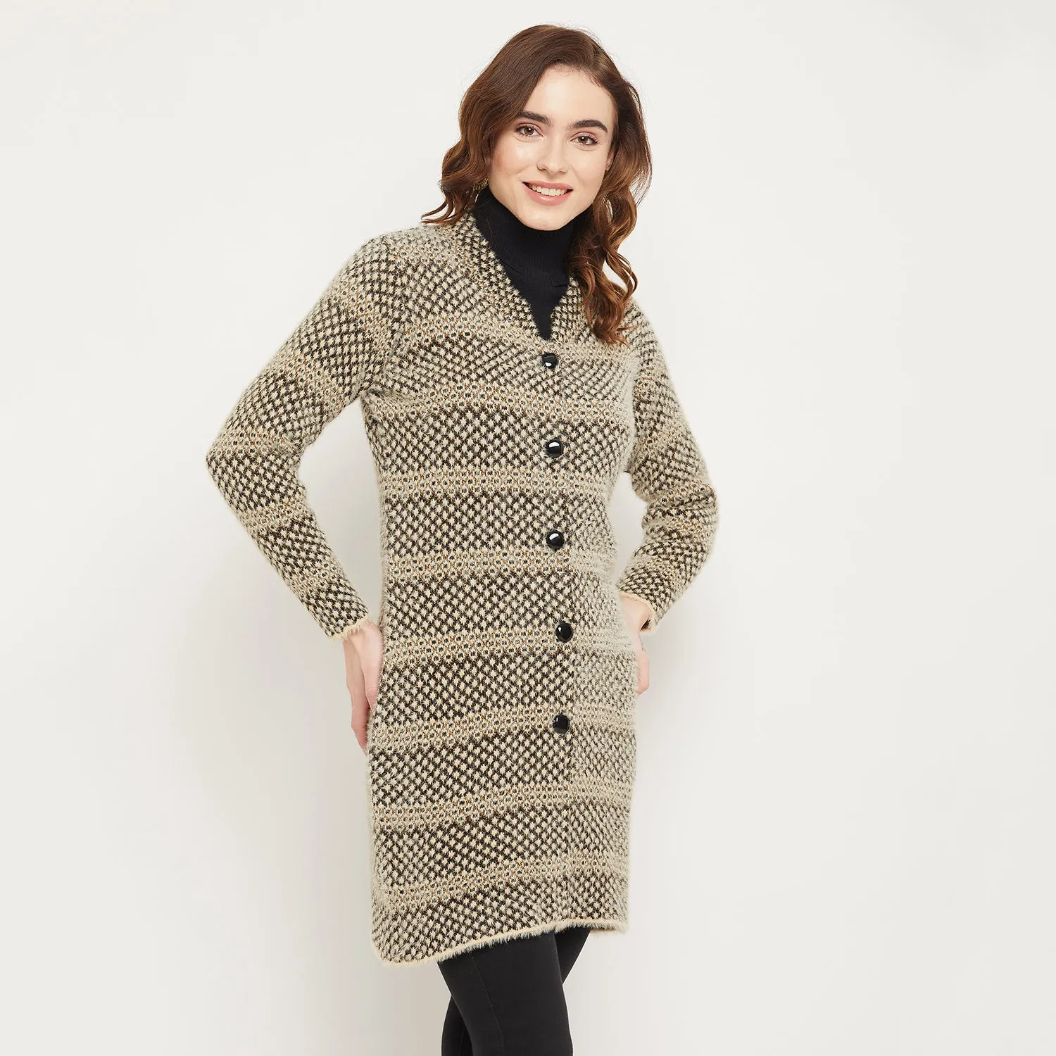 Duke Stardust Women Self Design Cardigan (SDS1095)