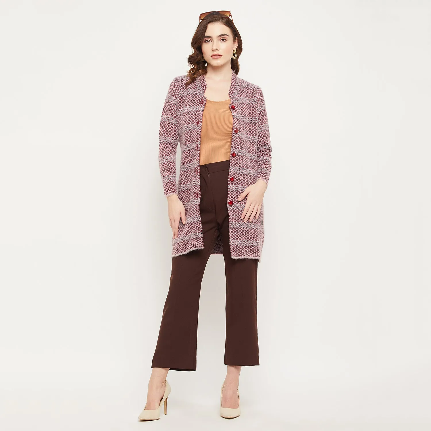 Duke Stardust Women Self Design Cardigan (SDS1095)