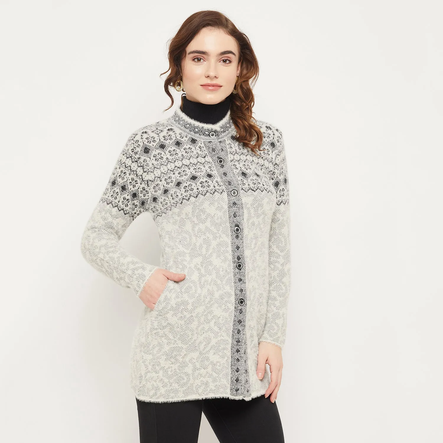 Duke Stardust Women Self Design Cardigan (SDS1106)