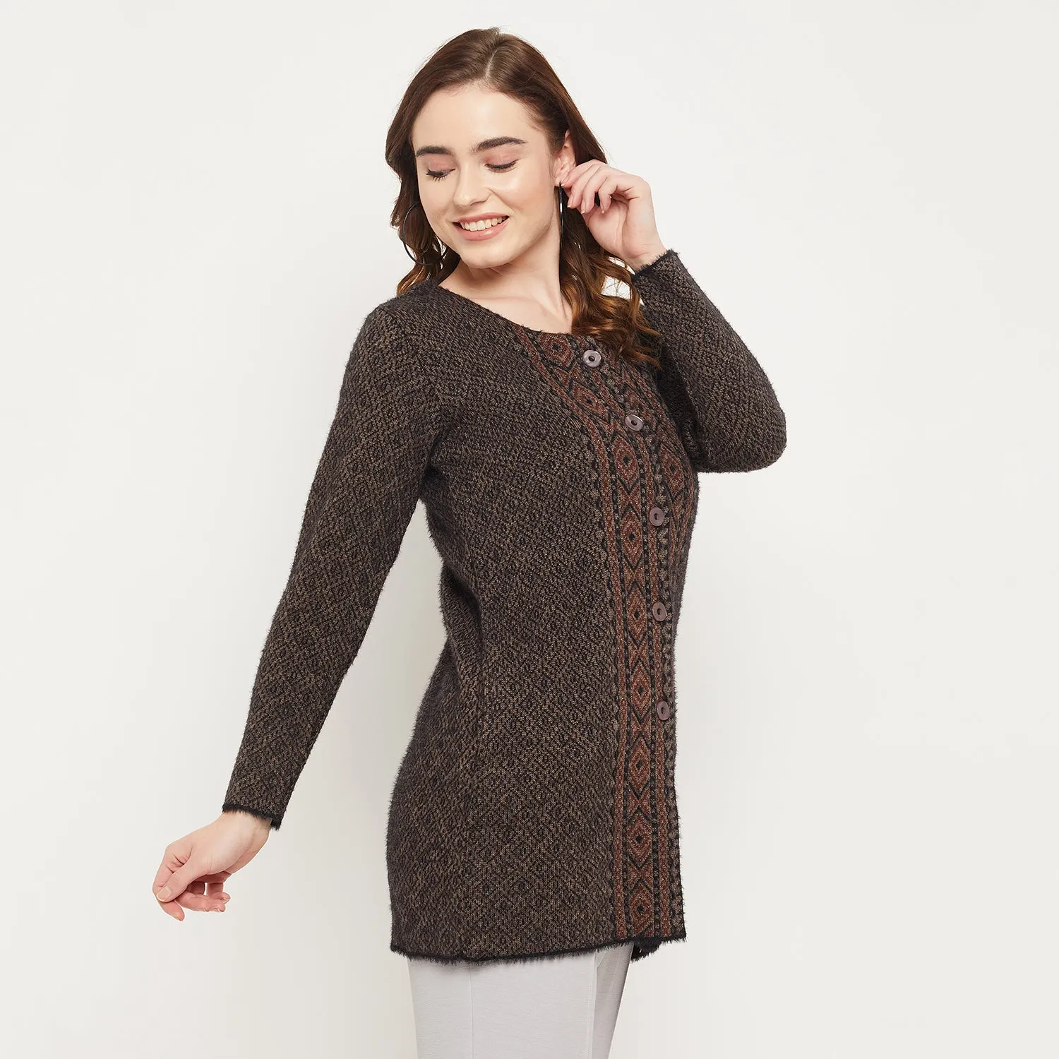 Duke Stardust Women Self Design Cardigan (SDS1110)