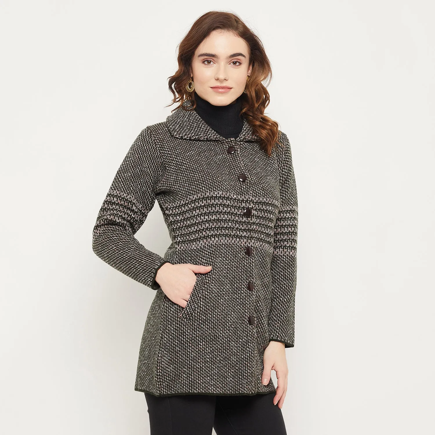 Duke Stardust Women Self Design Cardigan (SDS1112)