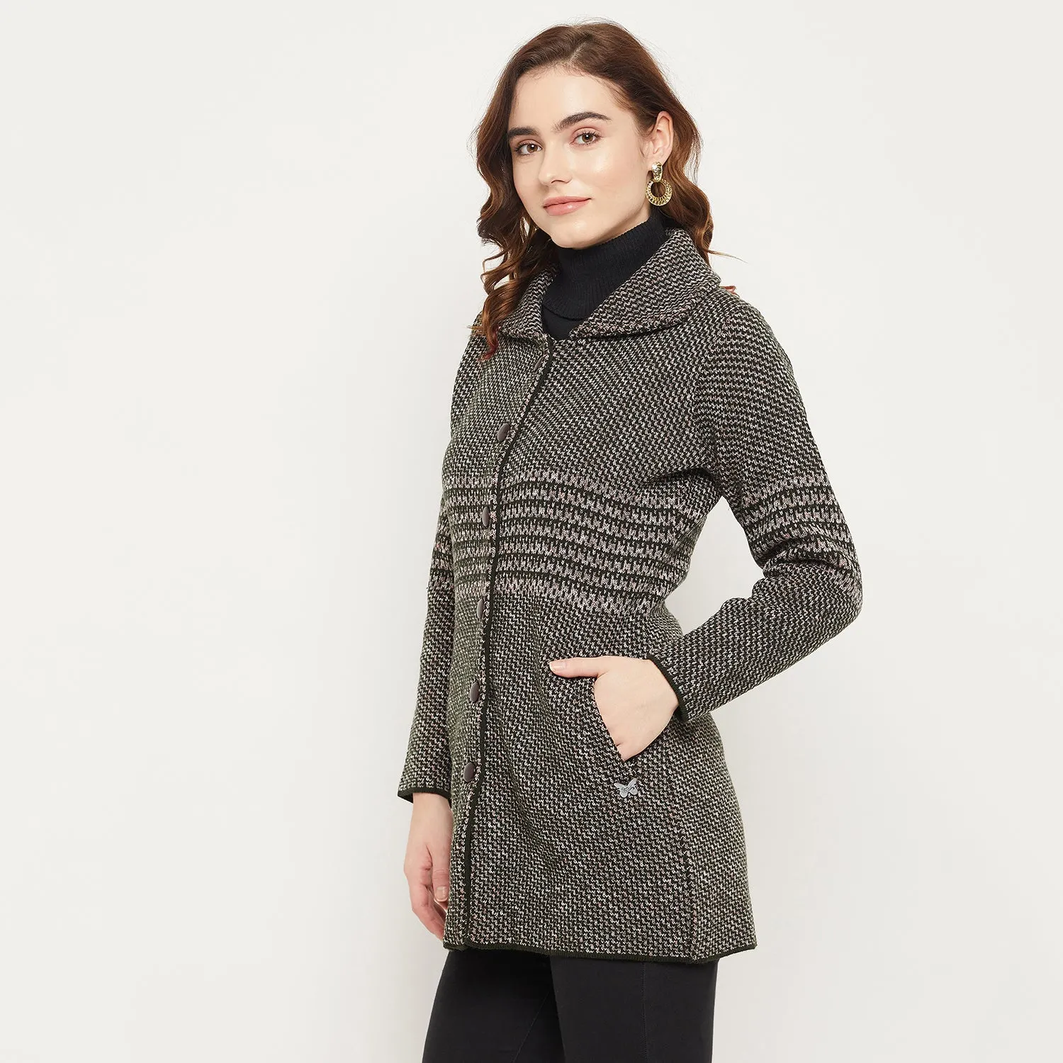 Duke Stardust Women Self Design Cardigan (SDS1112)