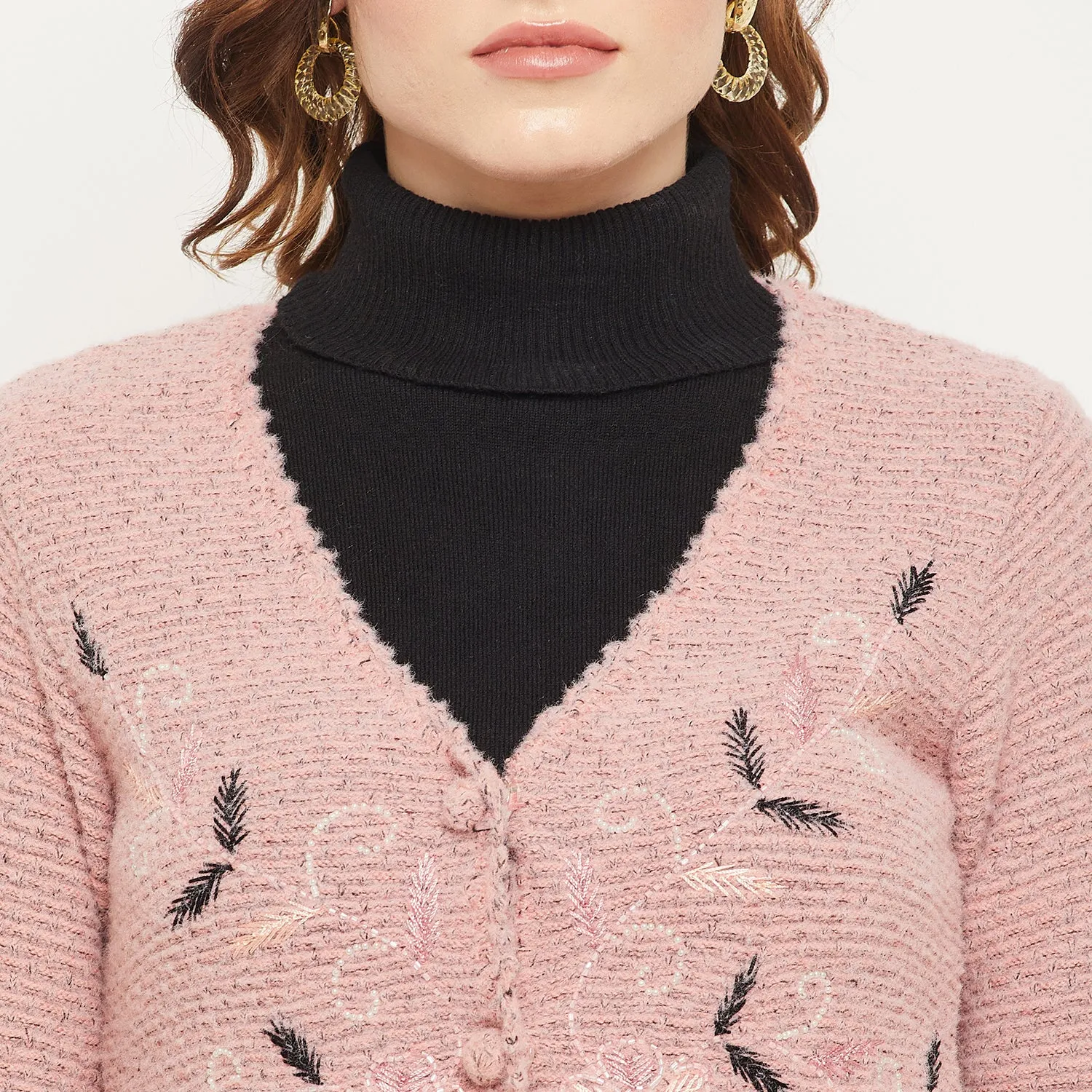 Duke Stardust Women Self Design Cardigan (SDS9733)