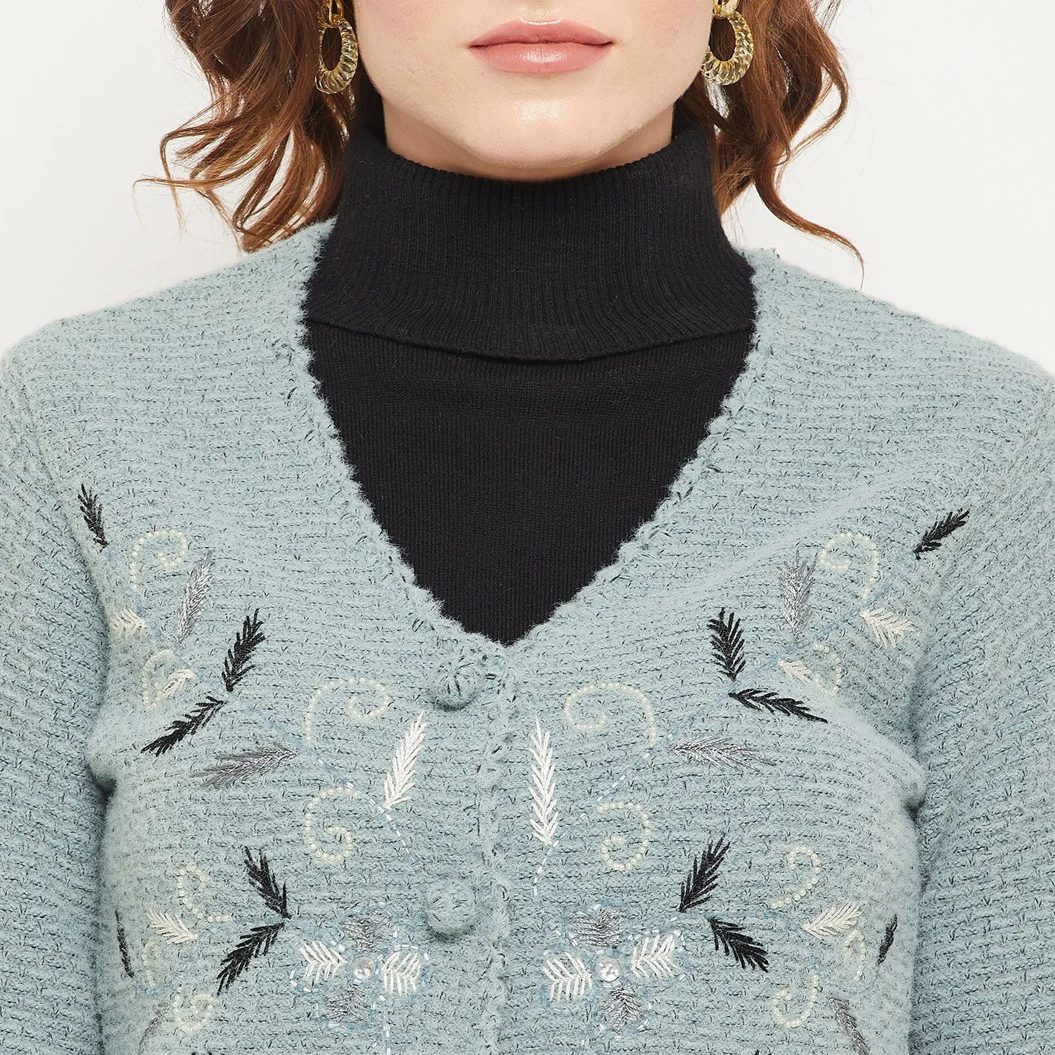 Duke Stardust Women Self Design Cardigan (SDS9733)
