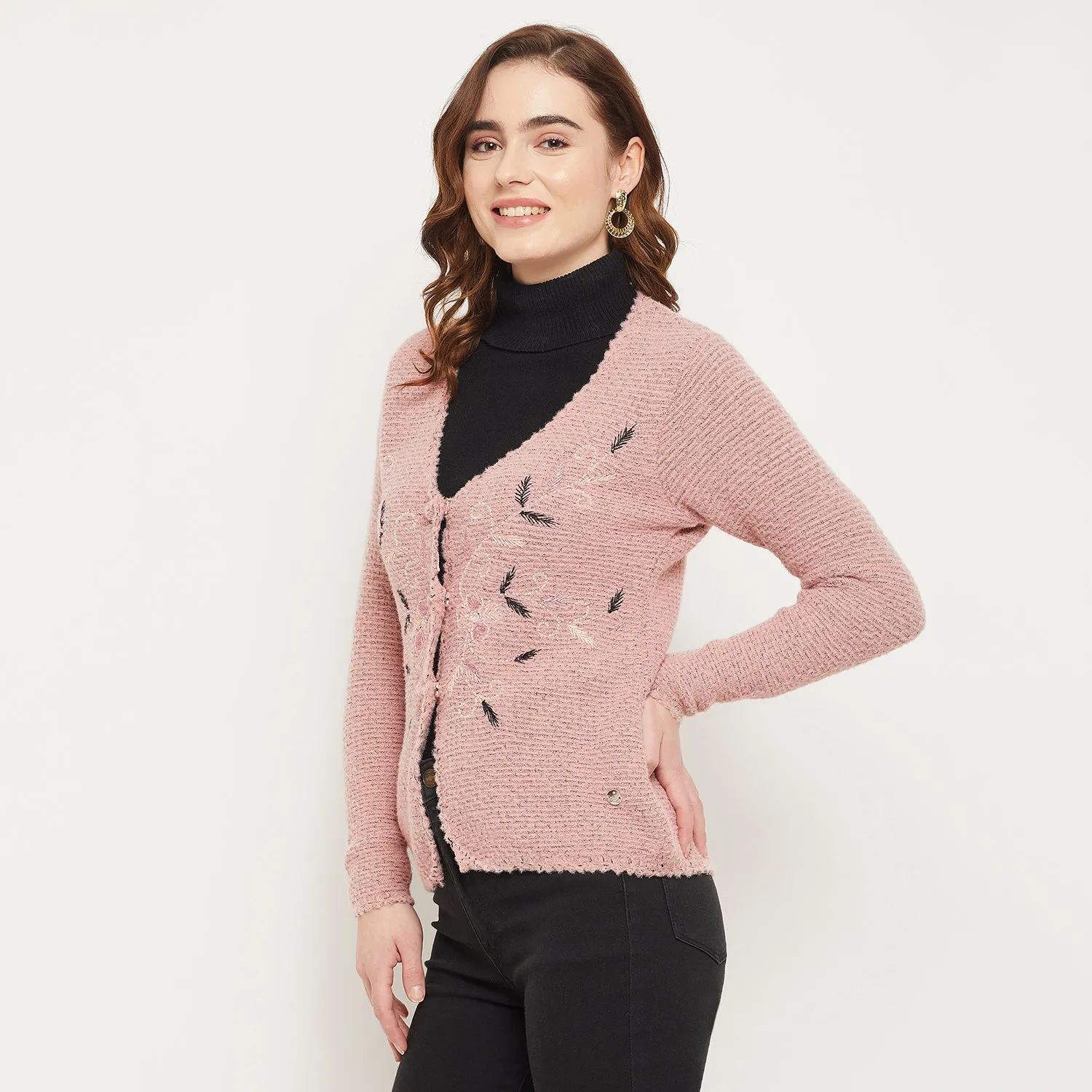 Duke Stardust Women Self Design Cardigan (SDS9733)