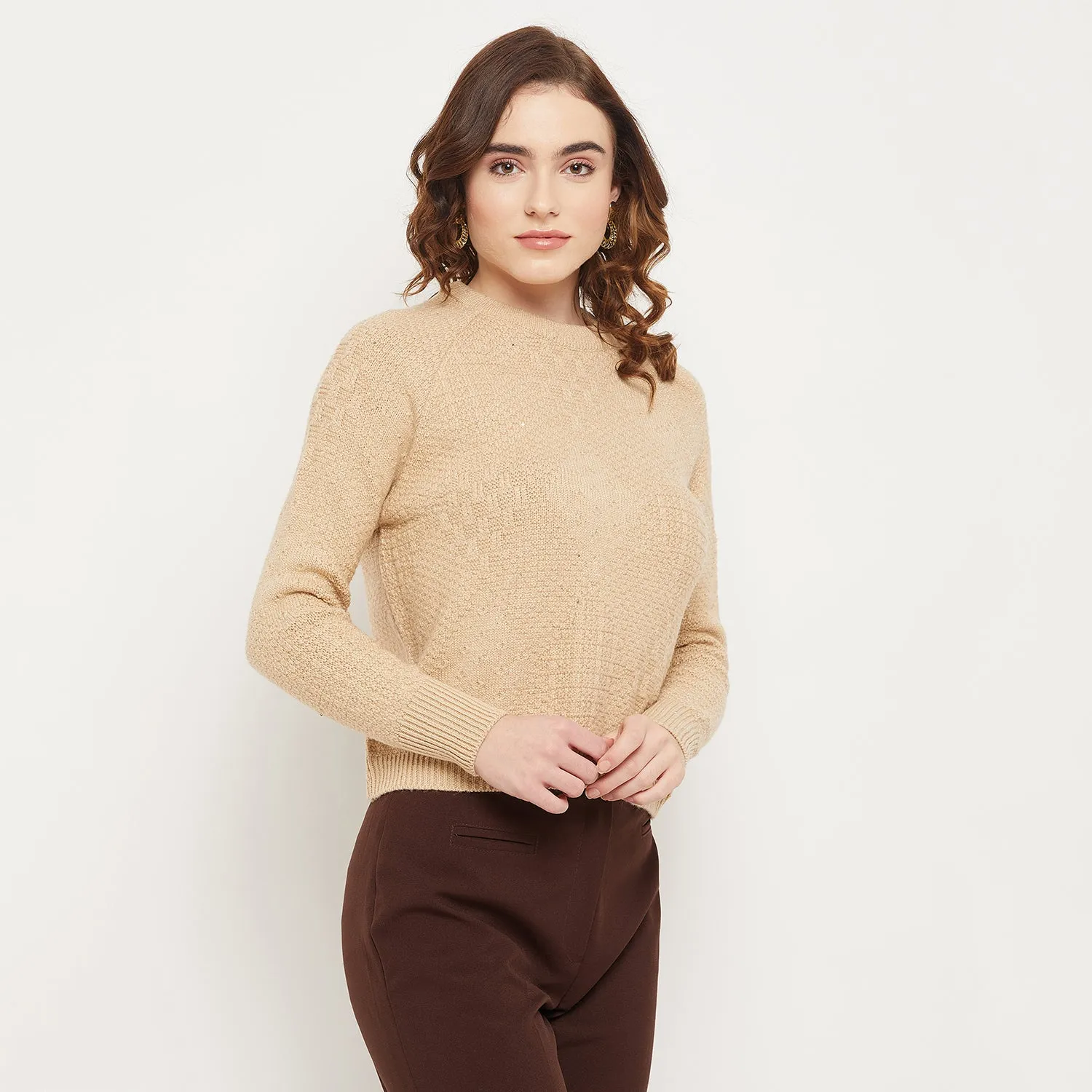 Duke Stardust Women Solid Pullover (SDS993)
