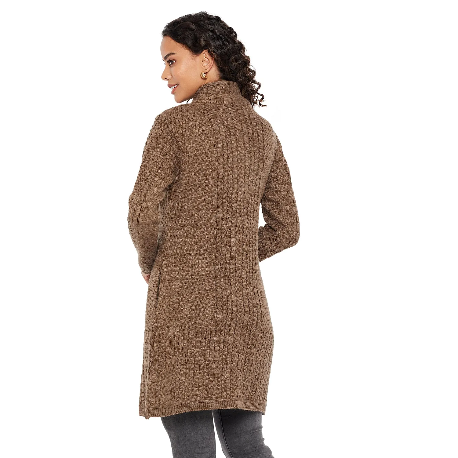 Duke Stardust Women Turtle Neck Cardigan  (SDS1102)