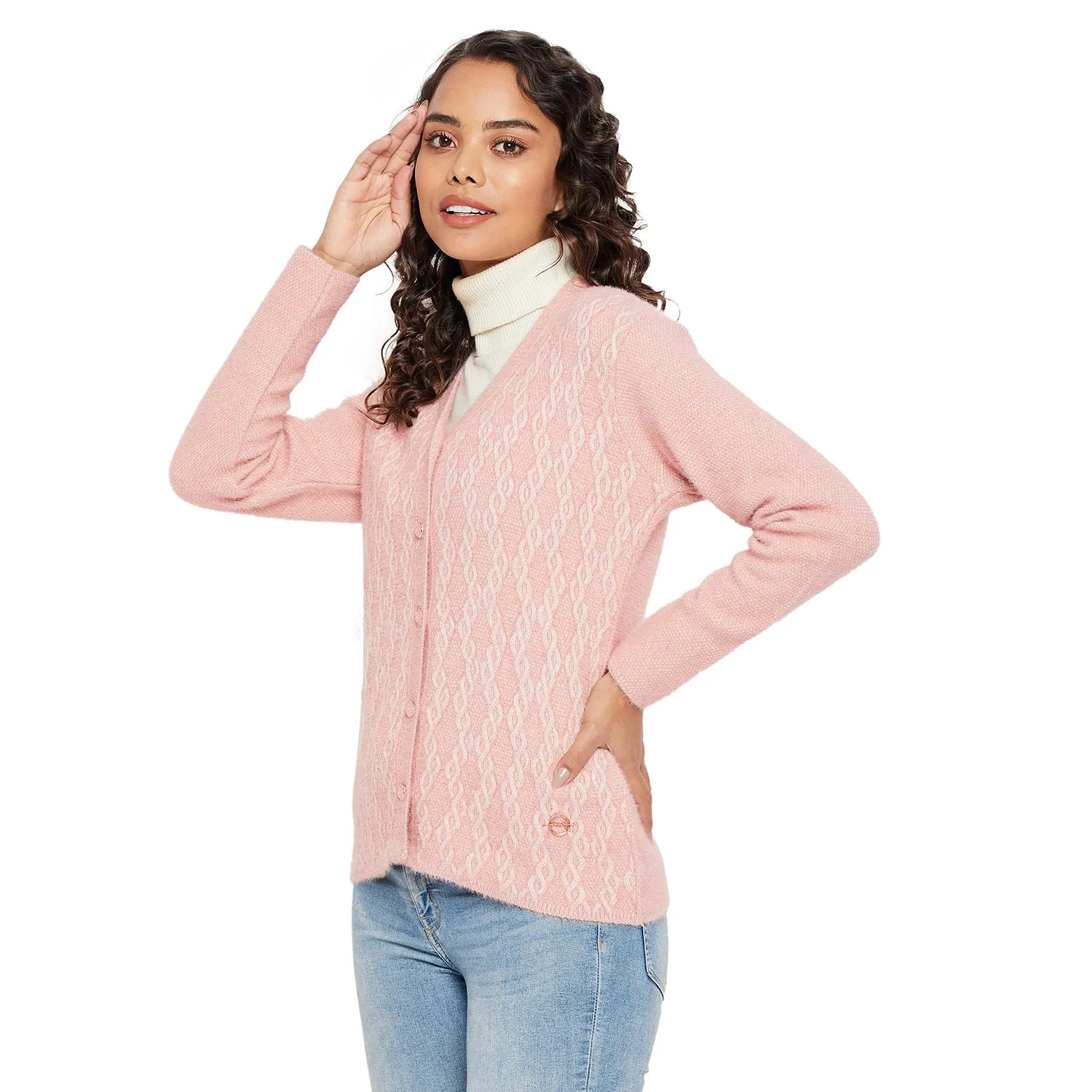 Duke Stardust Women V Neck Cardigan  (SDS9725)