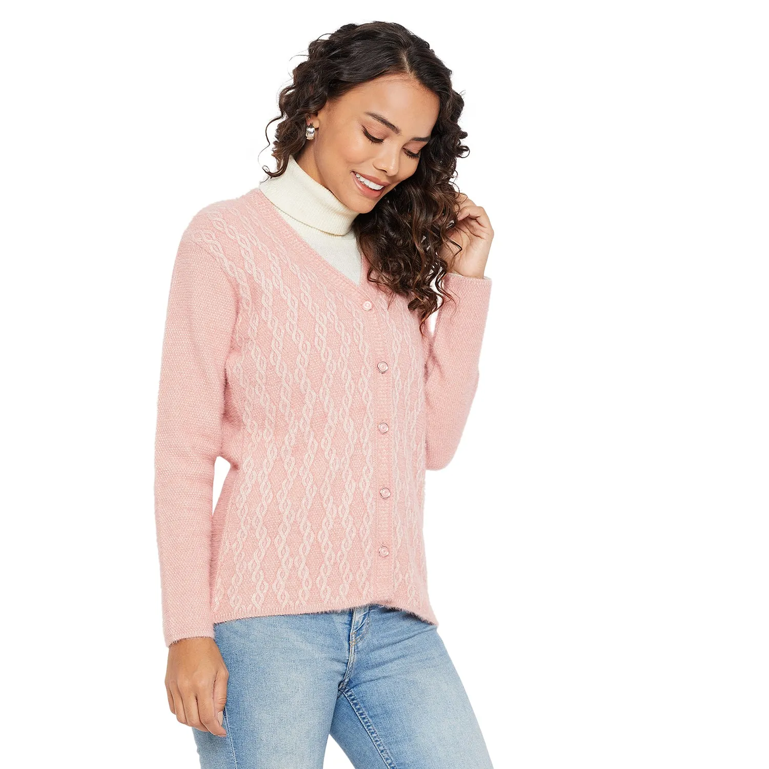 Duke Stardust Women V Neck Cardigan  (SDS9725)