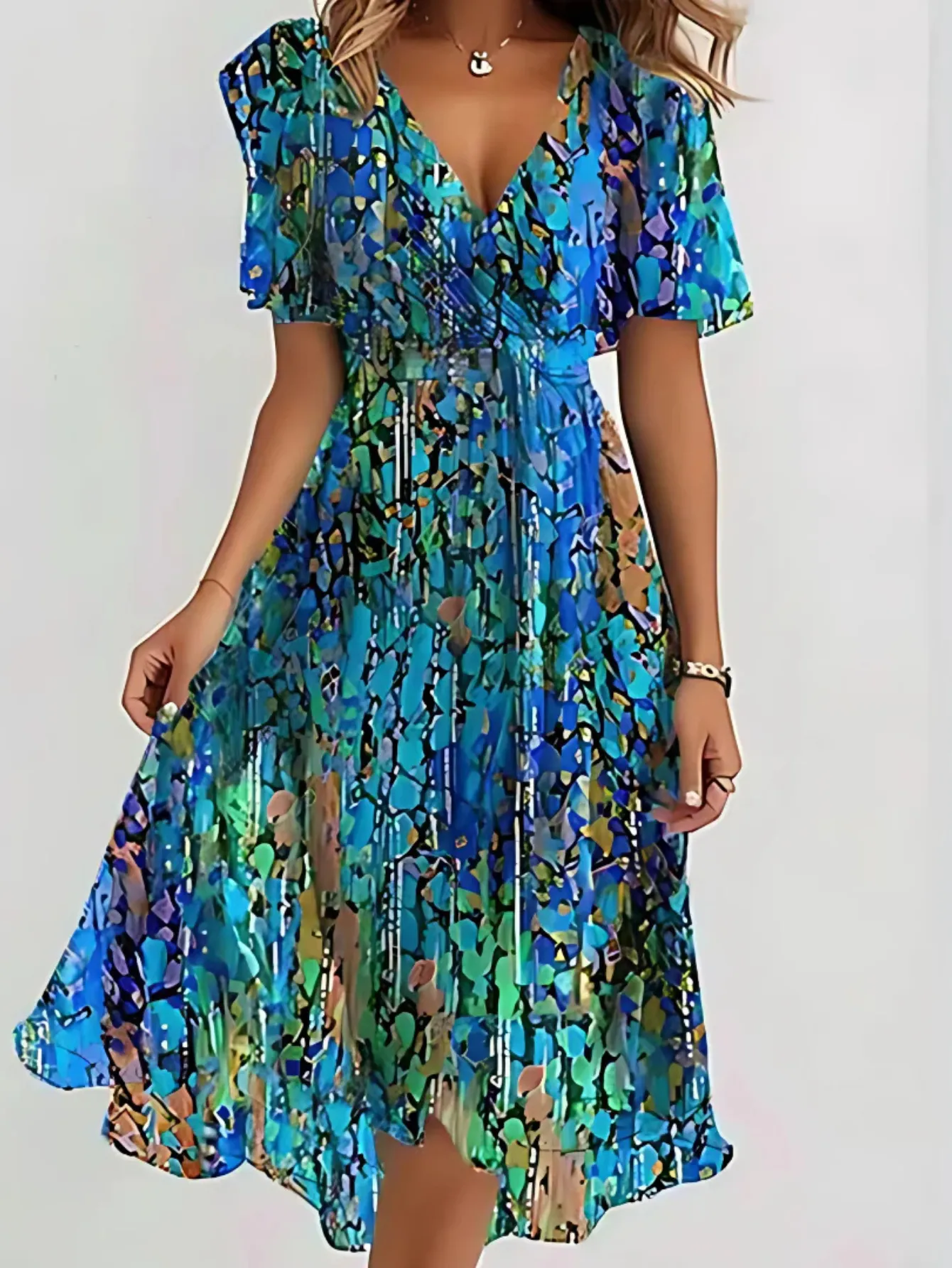 Elana | CASUAL BOHO GRADIENT DRESS