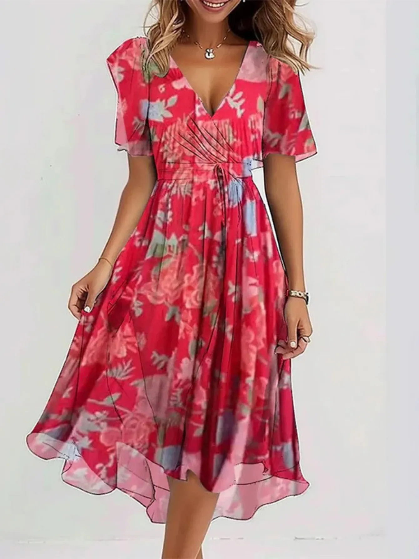 Elana | CASUAL BOHO GRADIENT DRESS