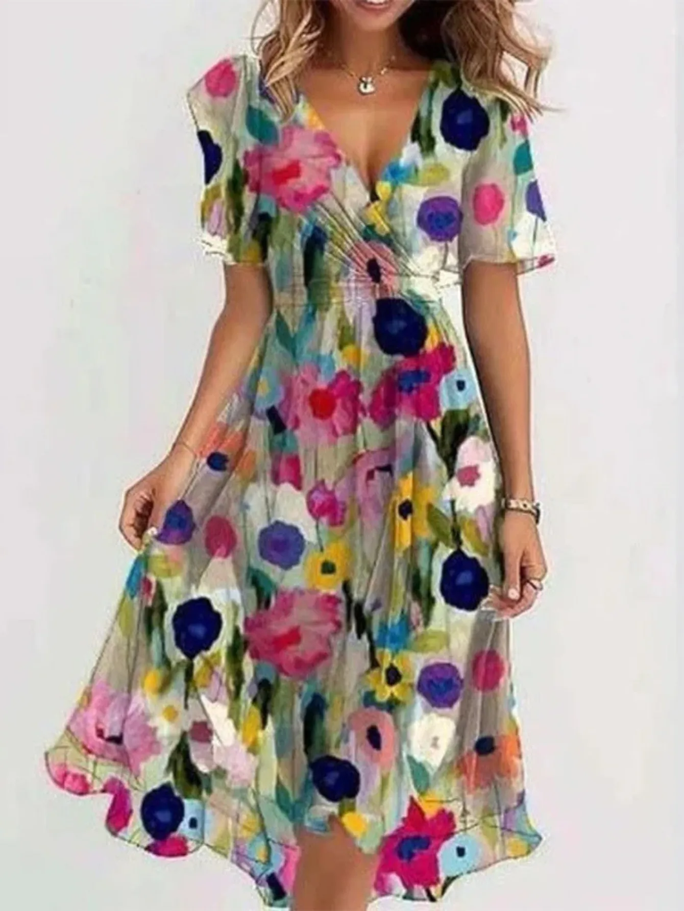 Elana | CASUAL BOHO GRADIENT DRESS