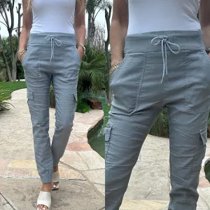 Gaya Cargo Blue/Gray Herringbone