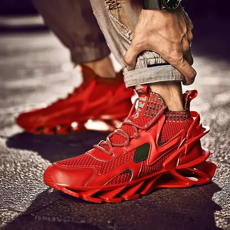 Gen-Z™ Sneakers Red Shark Blade Shoes 822