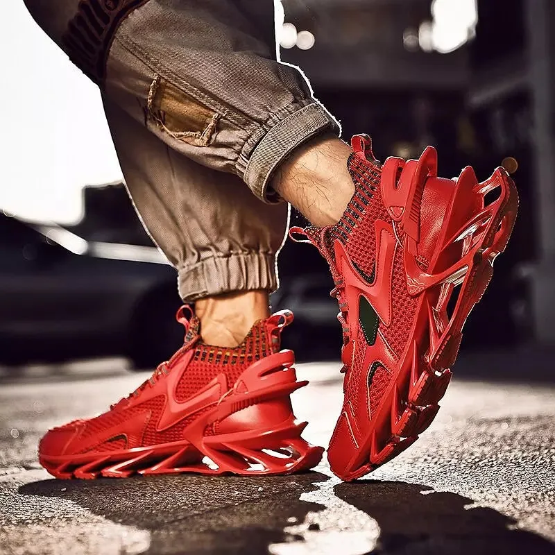 Gen-Z™ Sneakers Red Shark Blade Shoes 822