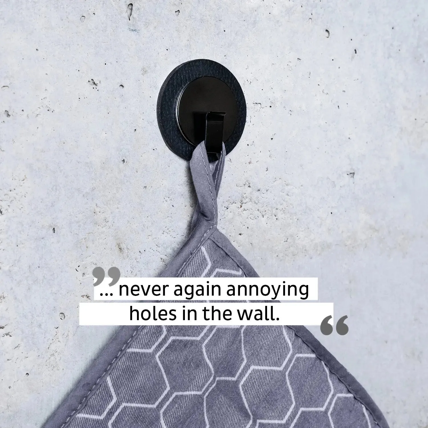 Magnetic Hook CLEVER BLACK incl. Pad BLACK By Silwy