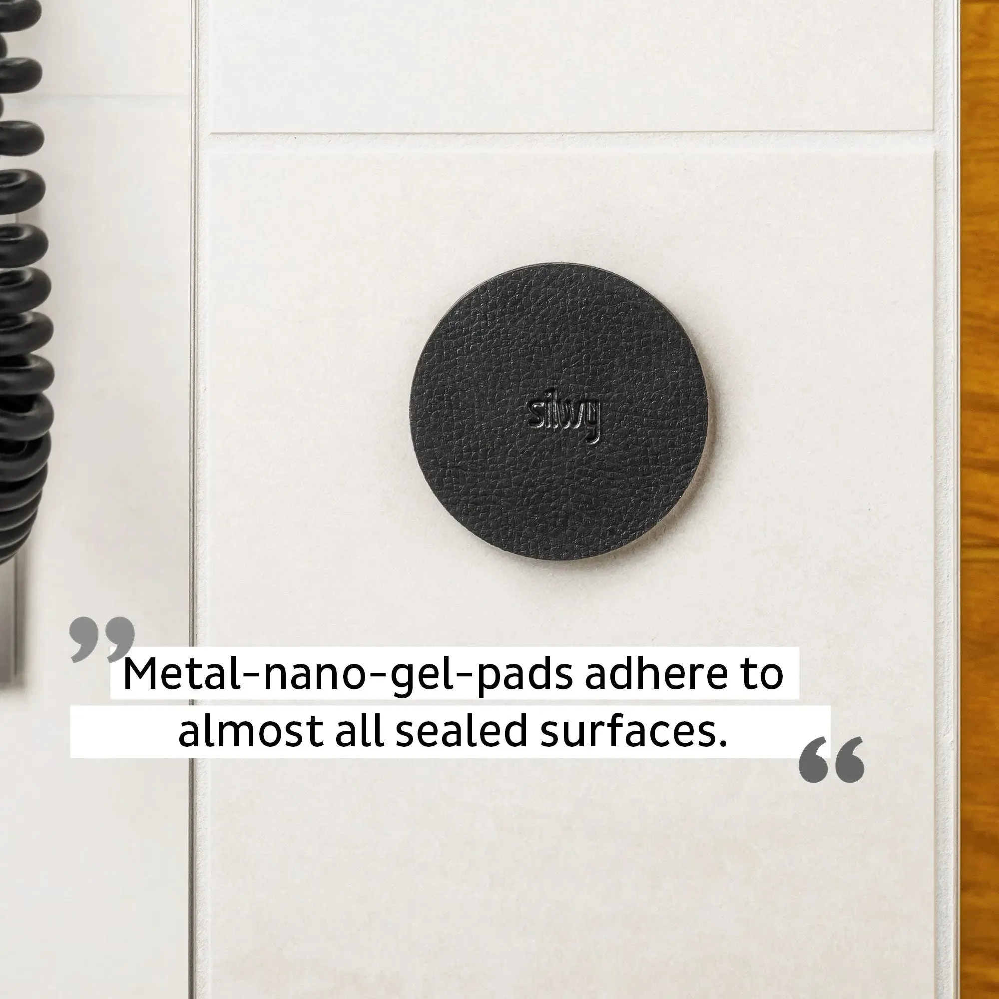 Magnetic Hook CLEVER BLACK incl. Pad BLACK By Silwy