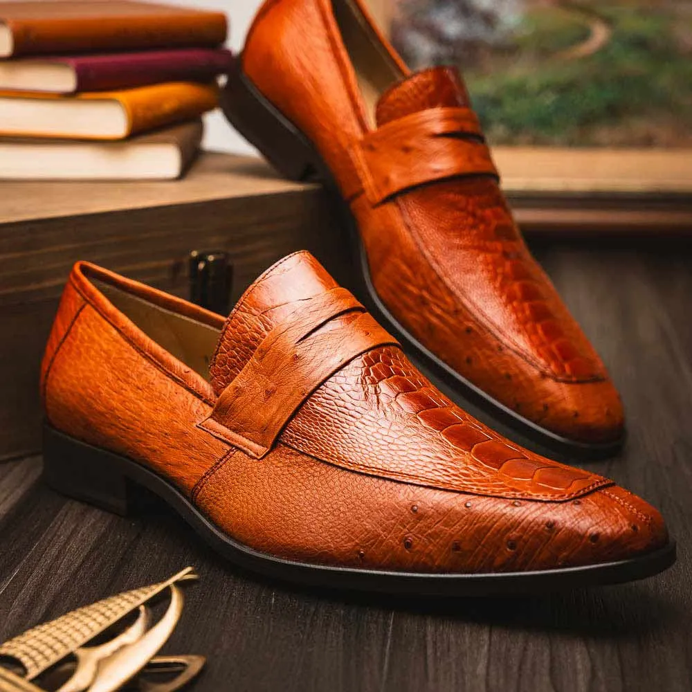 Marco Di Milano Fangio Cognac Penny Loafers