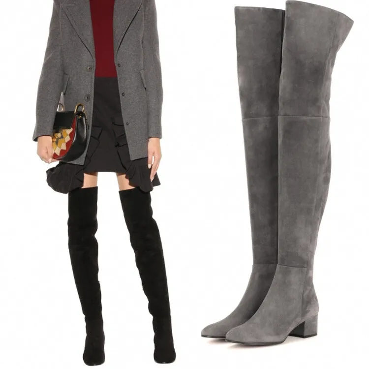 Mariana - elegante Stiefel mit über das Knie gehendem Absatz