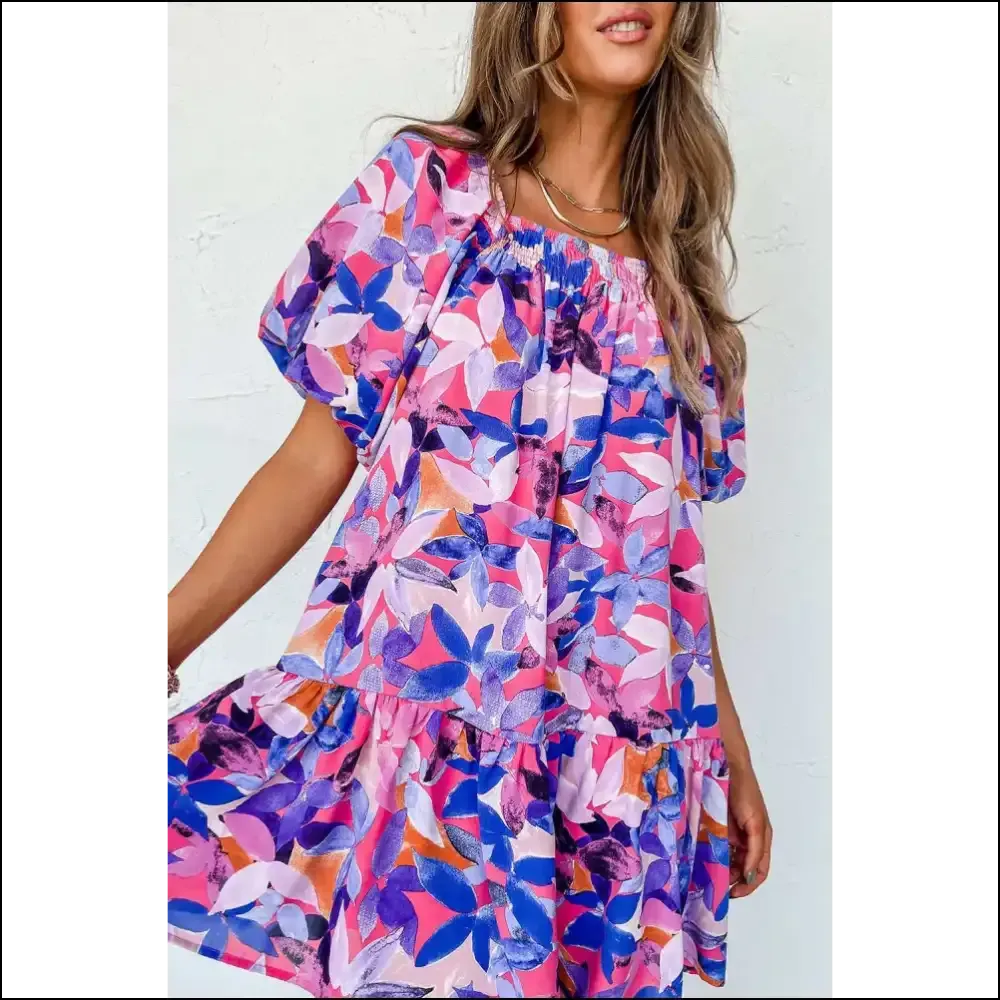 Needful Things: Flirty Purple Flower Mini Dress – Goddess  💜💀