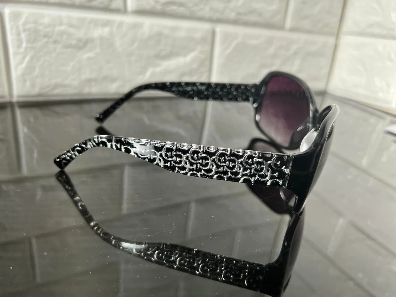 New Designer Rep. Sunglasses, 400 UV Protection! Stylish Gradient Lenses! Black-Silver