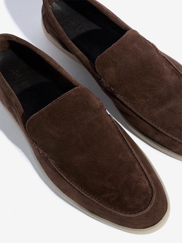 SOLEPLAY Brown Suede Leather Loafers