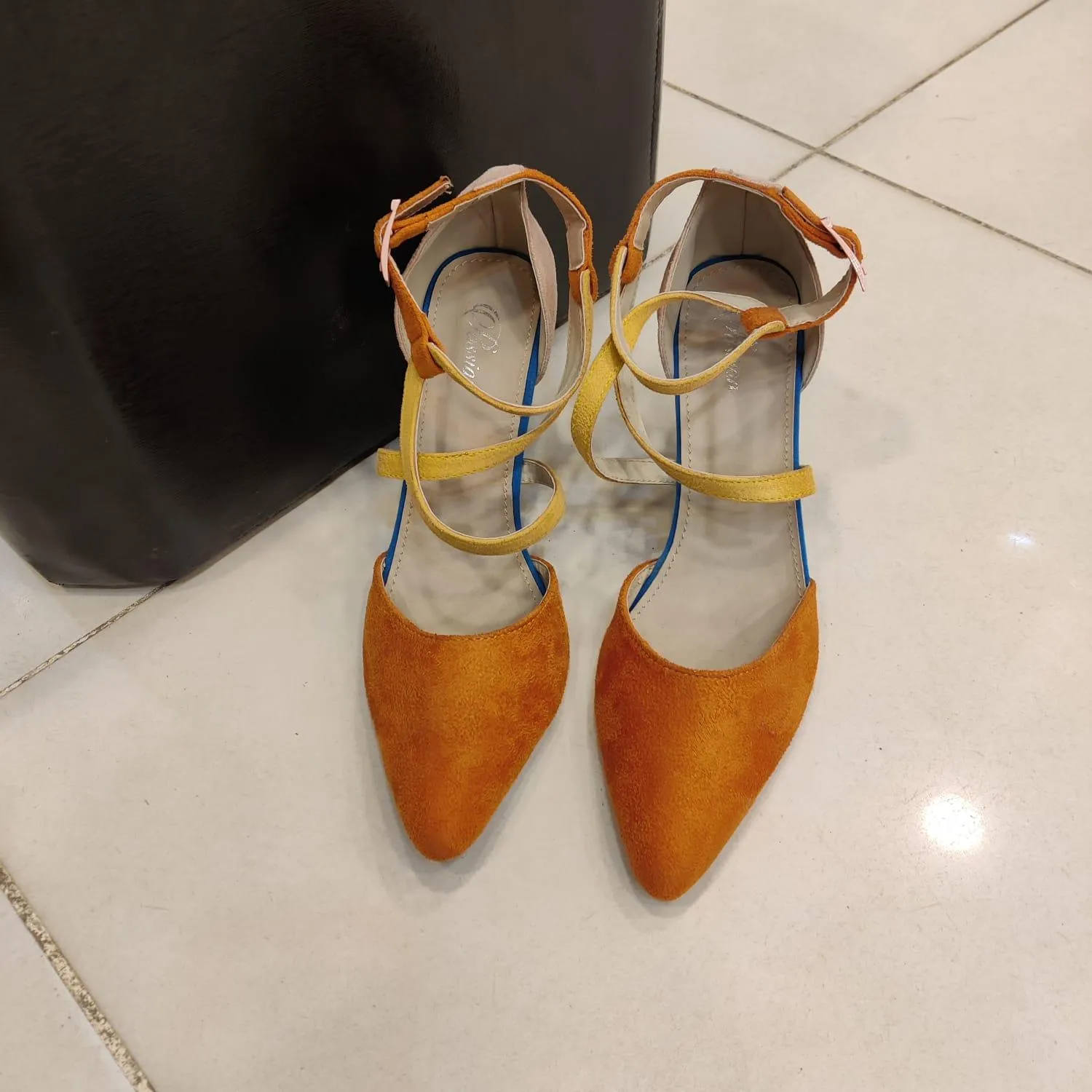 Stylish Orange Satrangi Pumps