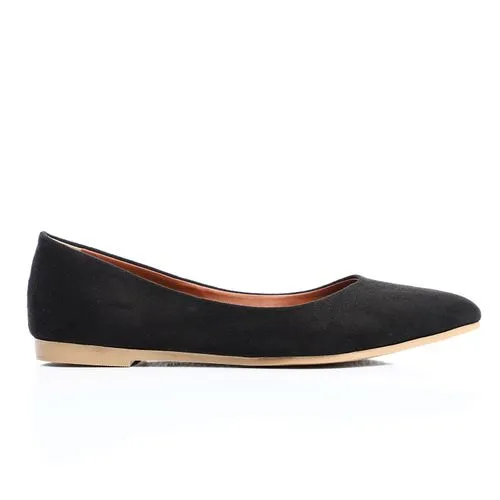 Suede Flat Ballerina