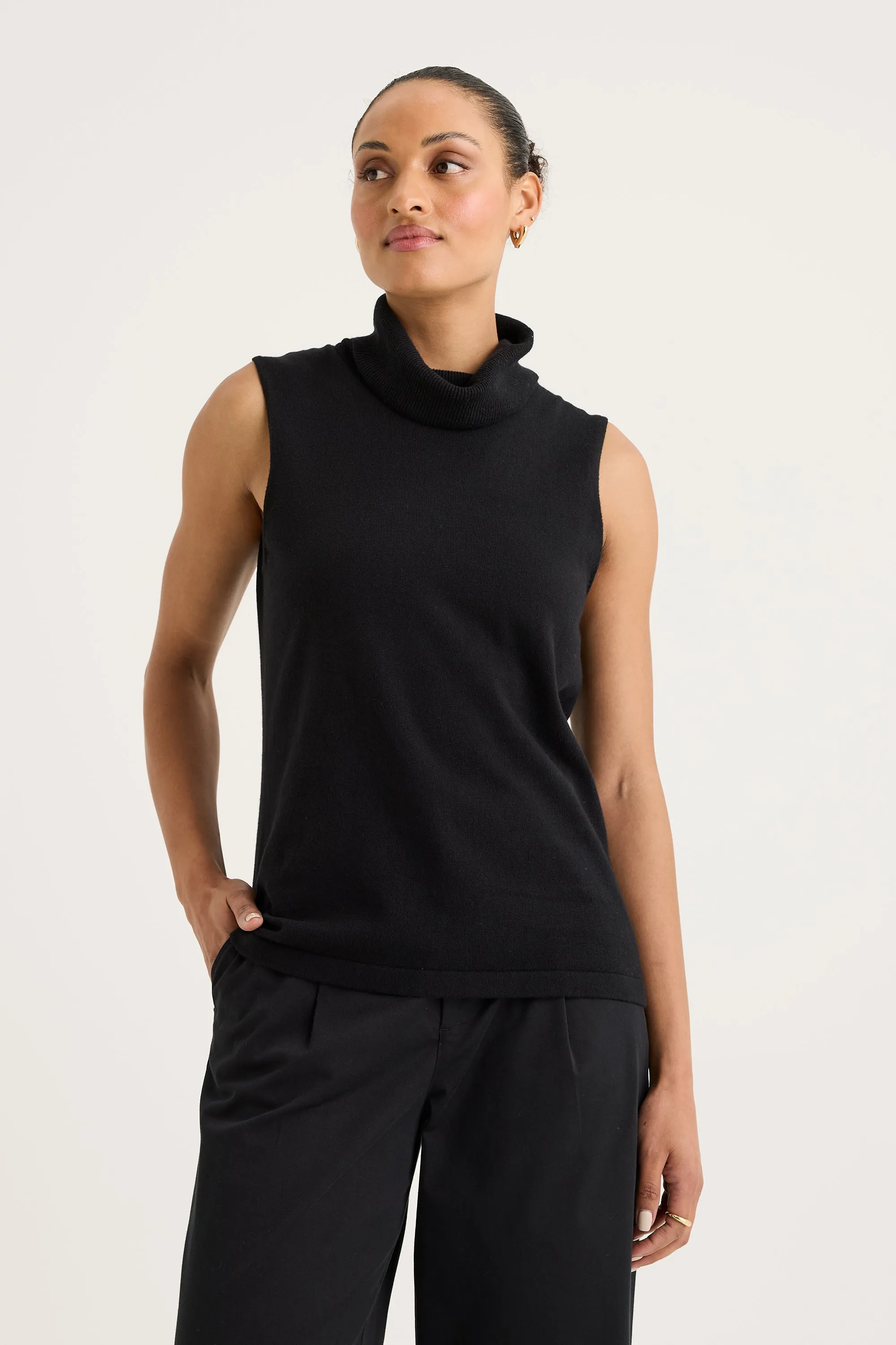 tranquil knit vest (ytwn7677)
