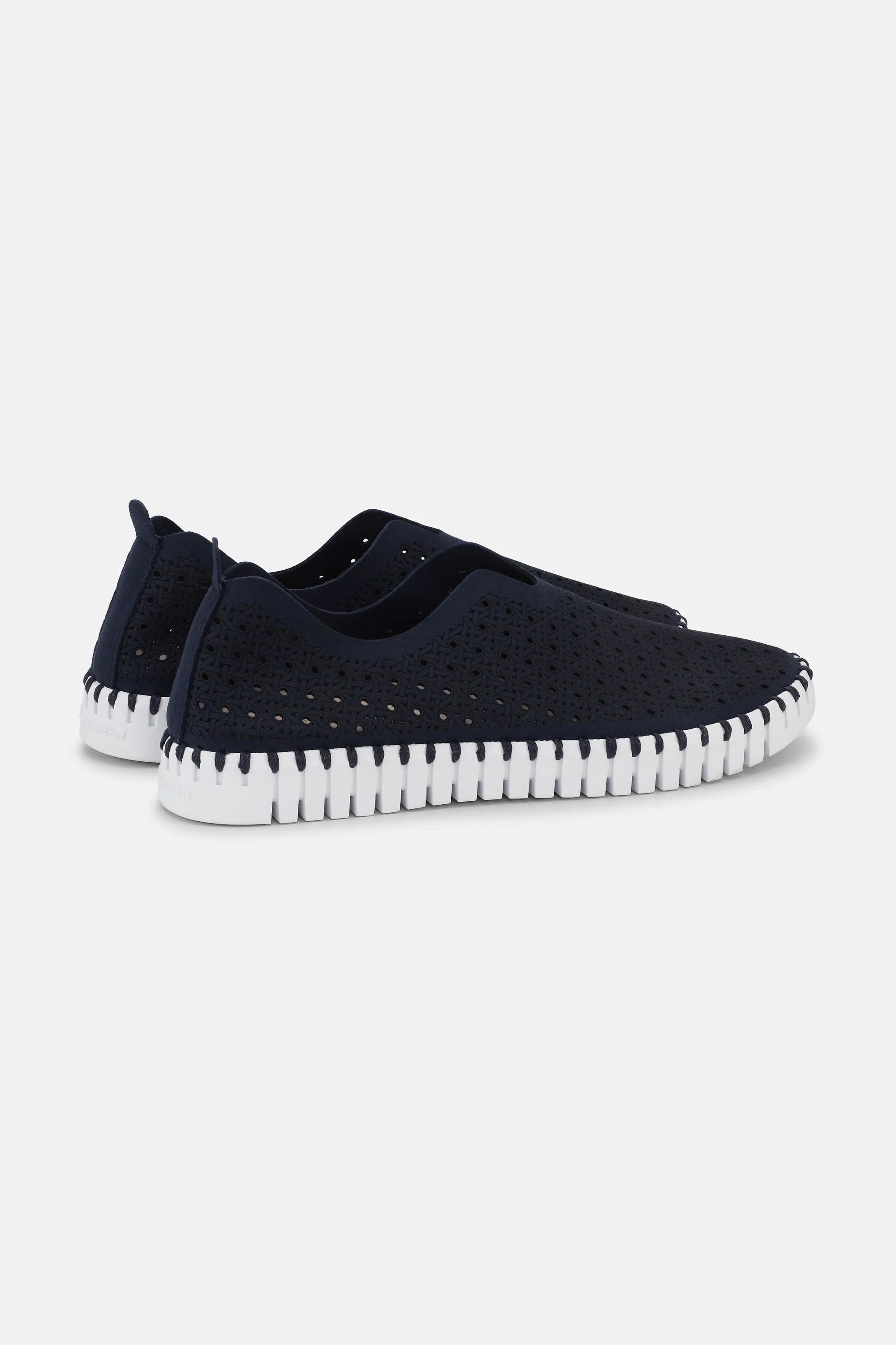 Tulip Slipper - Dark Indigo White