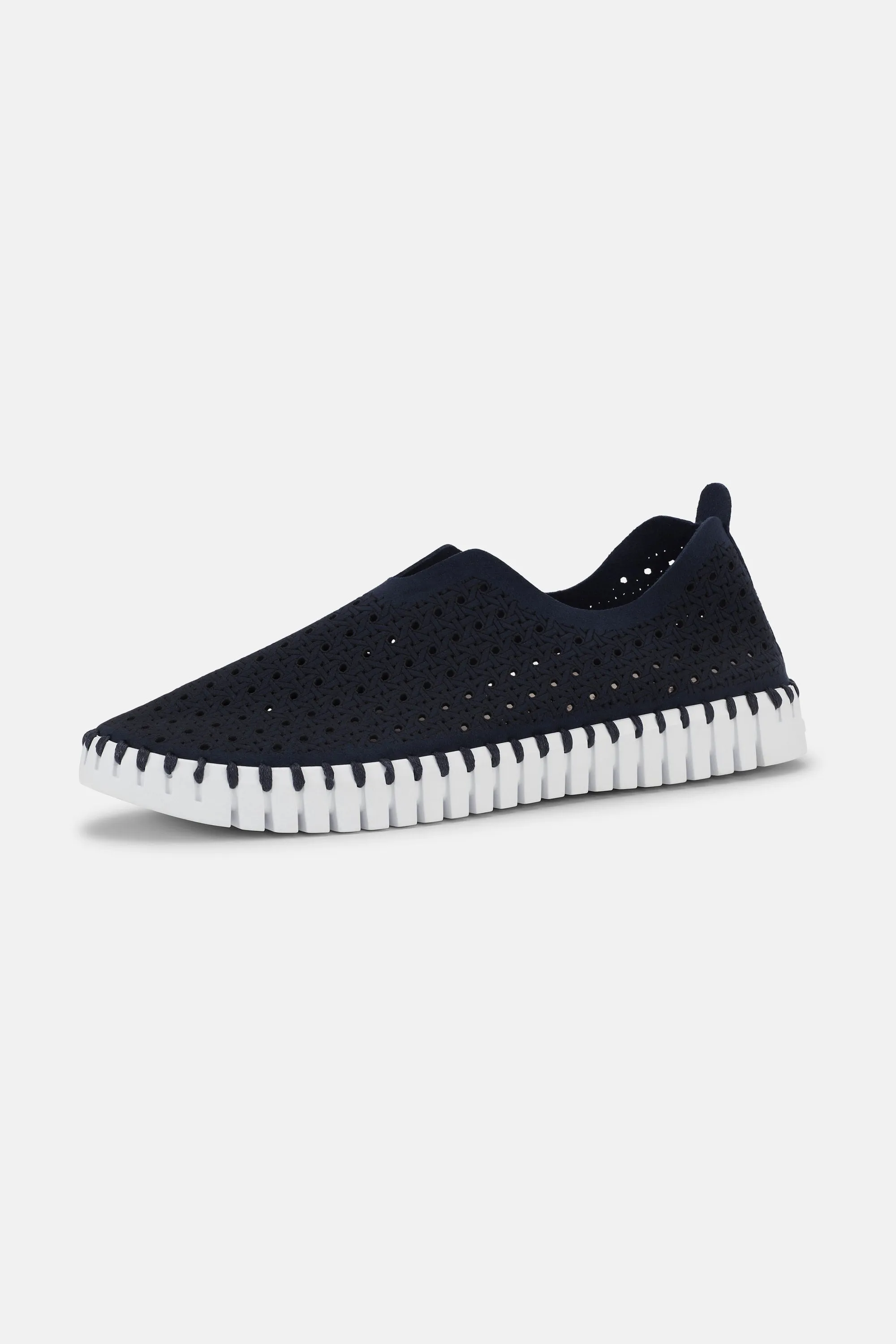 Tulip Slipper - Dark Indigo White