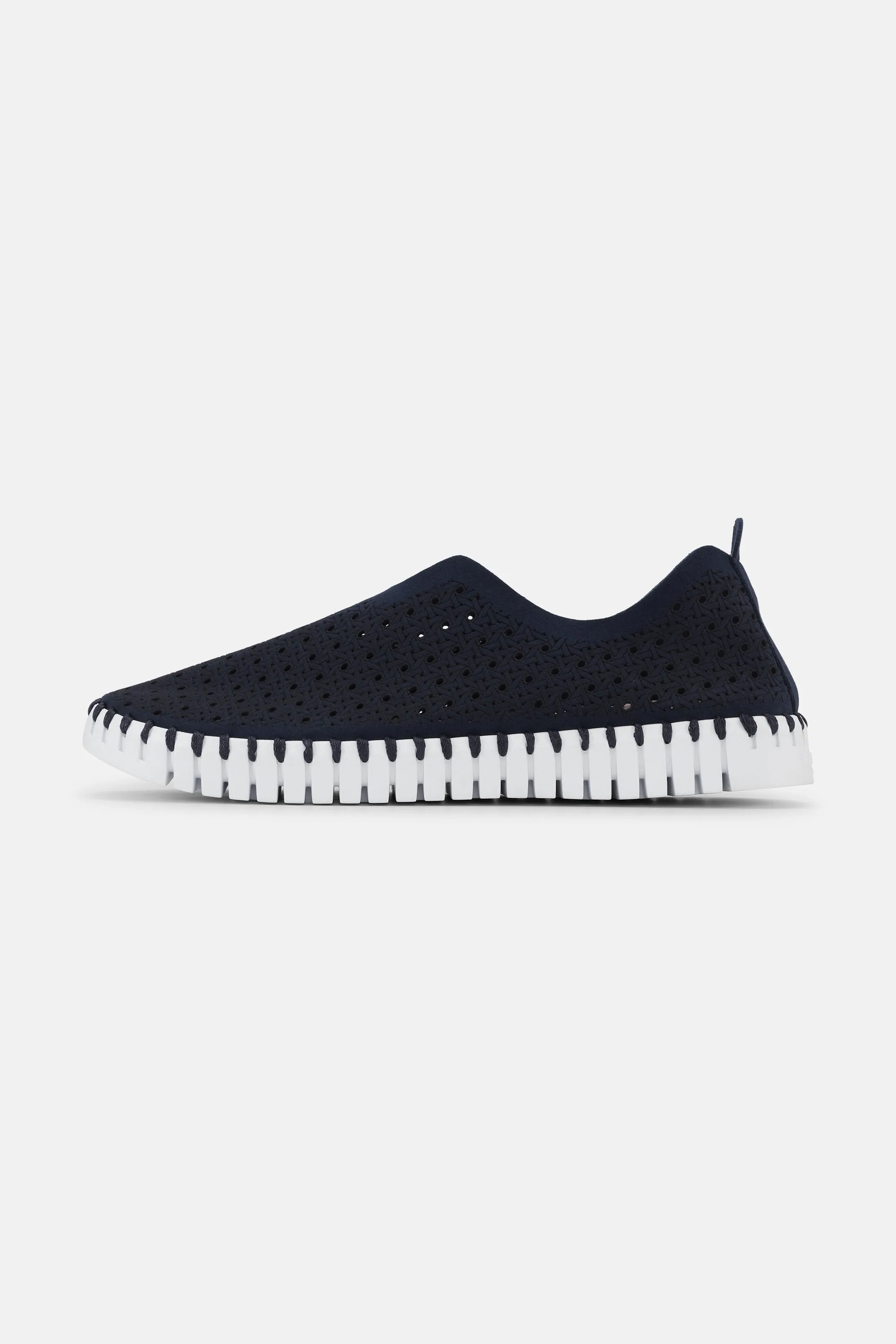 Tulip Slipper - Dark Indigo White