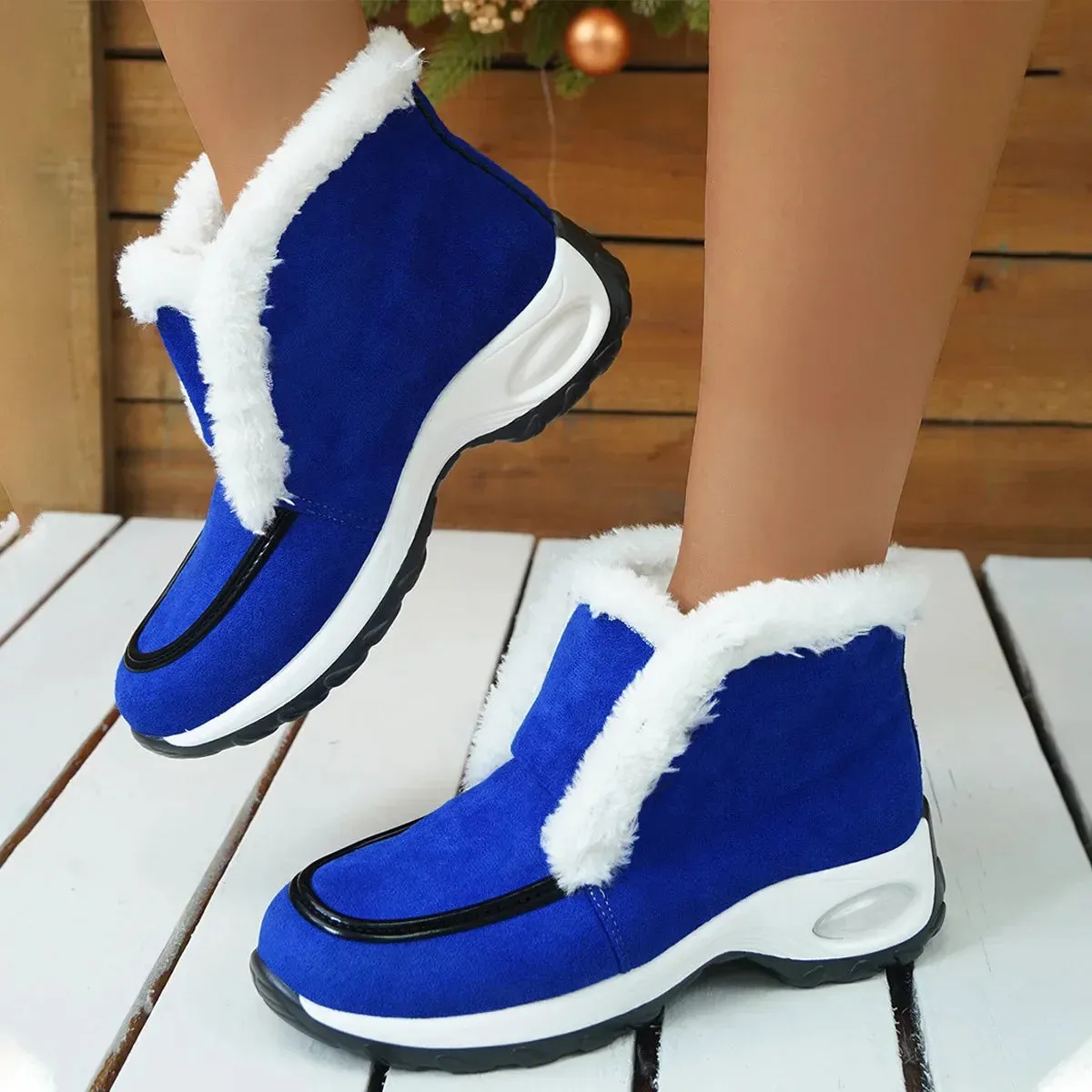 Vegan Leather Casual Ankle Boots