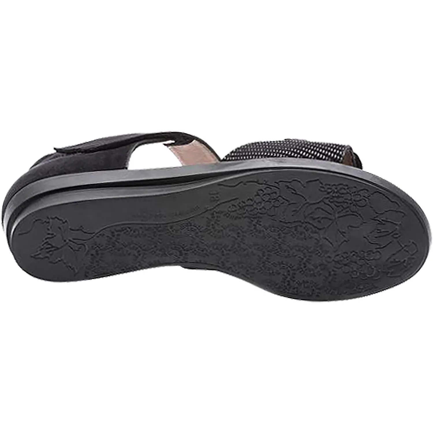Women's BeautiFeel Dita Black Linear 3D Print Suede