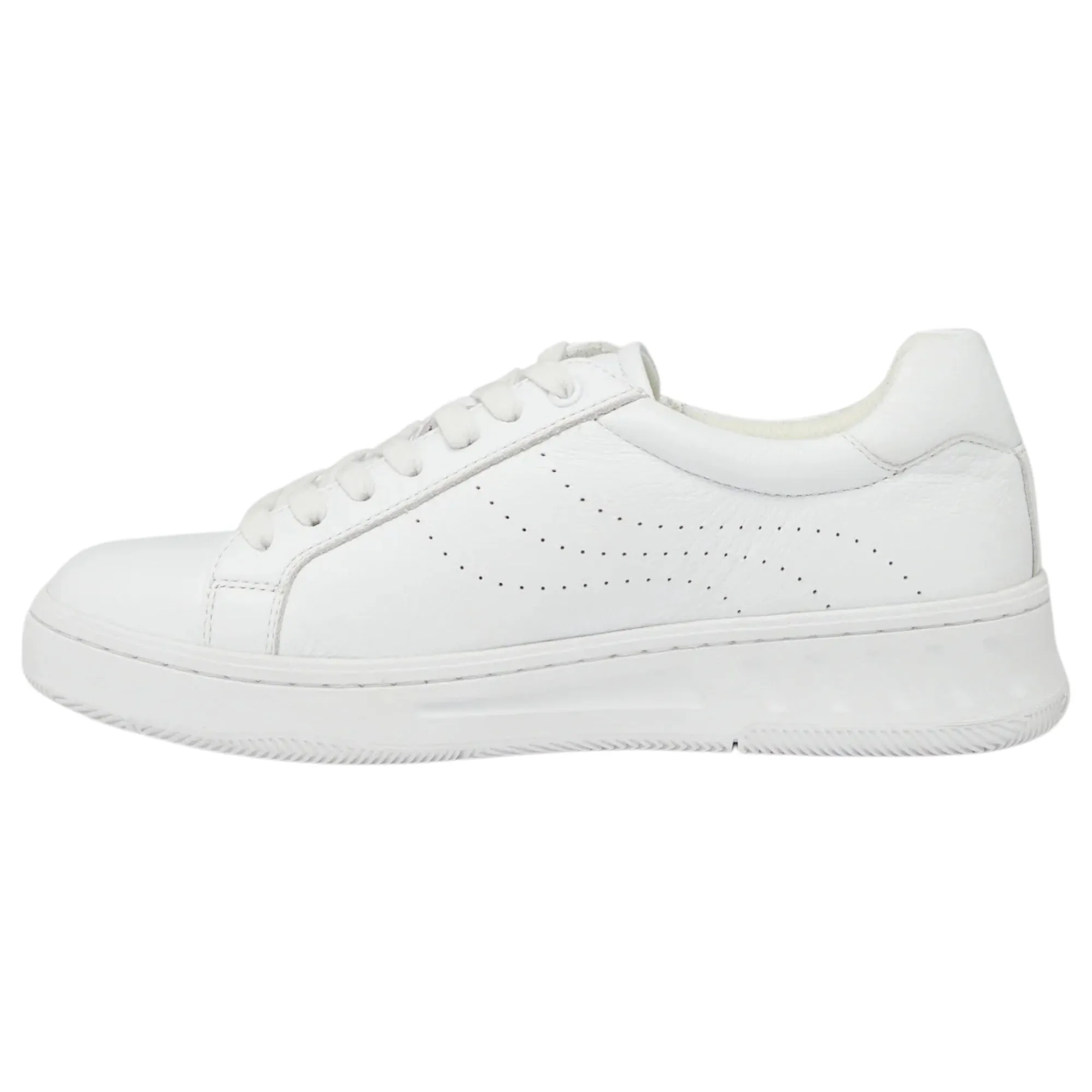 Womens Hush Puppies Spin White Ladies Sneakers Casual Lace Up Shoes