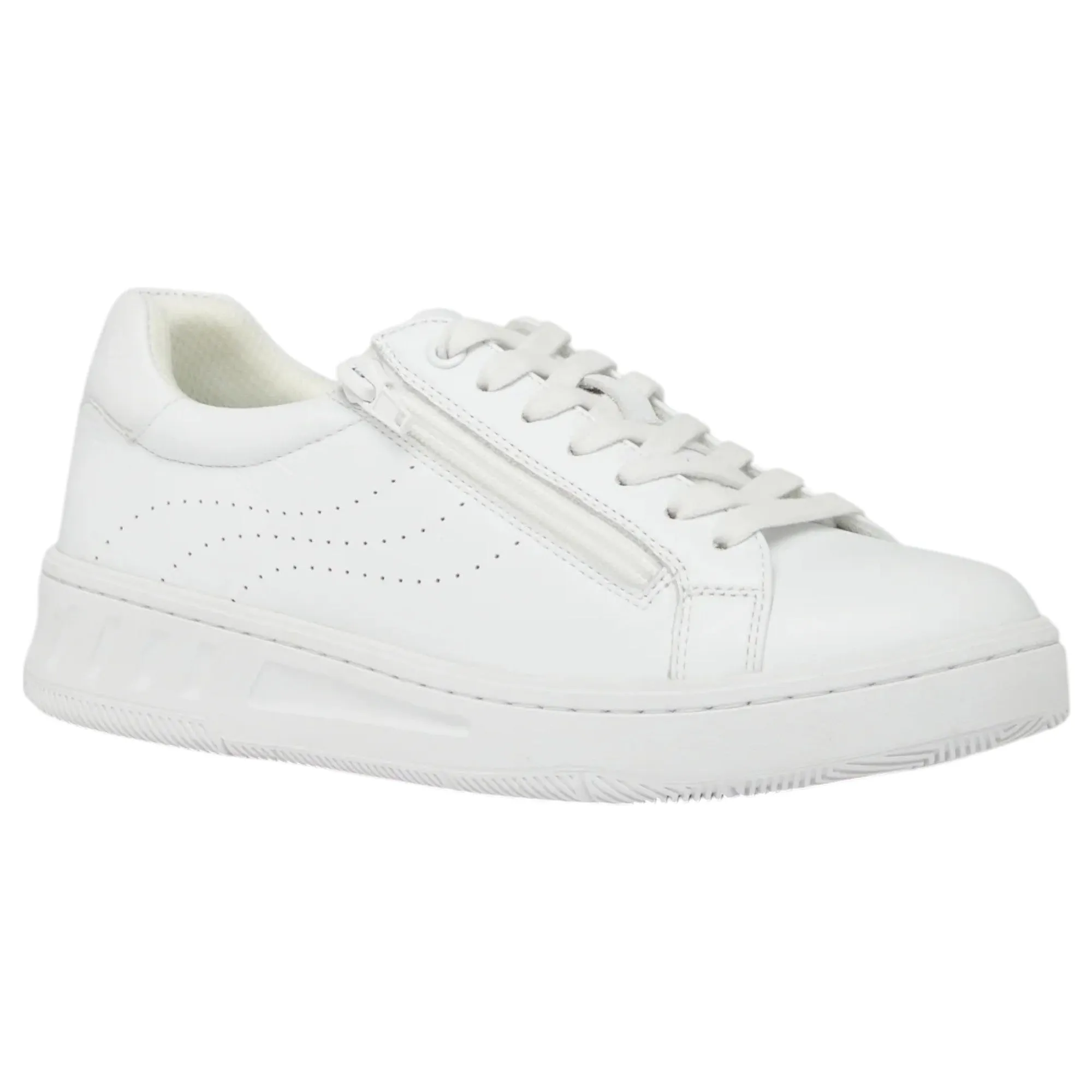 Womens Hush Puppies Spin White Ladies Sneakers Casual Lace Up Shoes