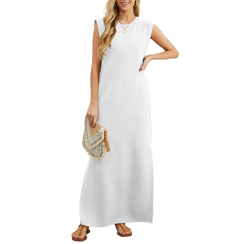 Yllona - Sleeveless Casual Maxi Dress