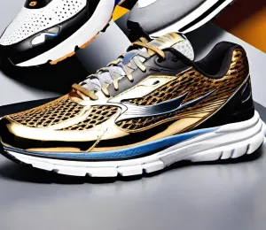 ZK Fashion LTD "Cosmic Gold" Space Sneakers